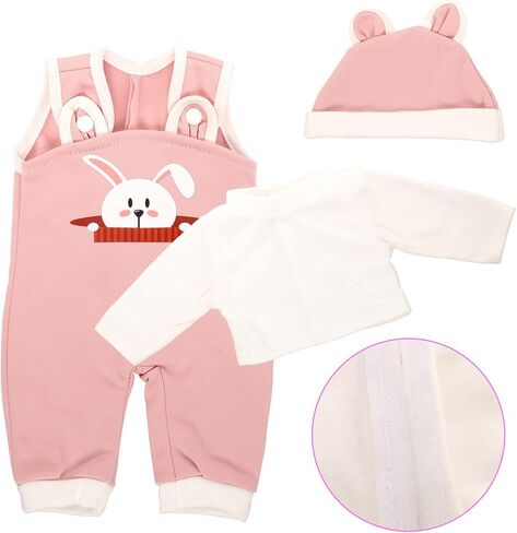 Baby Doll Clothes for 14-16 Inch Baby Dolls Cute Handmade 2-Piece Purple bee Dress Set with Purple a Coat in Kuwait