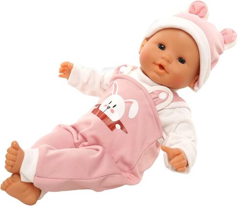 Baby Doll Clothes for 14-16 Inch Baby Dolls Cute Handmade 2-Piece Purple bee Dress Set with Purple a Coat in Kuwait