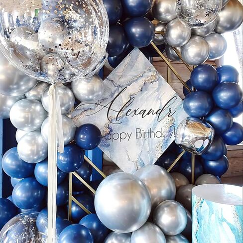 PartyWoo Chrome Gold Balloons 92 pcs Different Sizes Pack of 18 12 10 5 Inch Metallic Gold Balloon Arch Kit Garland for Birthday Graduation Baby Shower Wedding Party Decorations Gold-G127 in Saudi Arabia