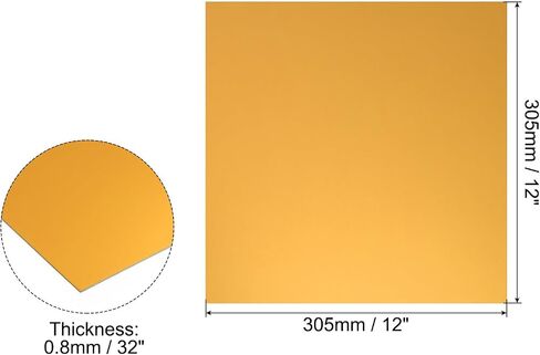 PATIKIL 12x12x1/32inch Anodized Aluminum Sheet, Metal Square Aluminum Plate 0.8mm Thick Engraving Blanks for Laser Engraving DIY Decorative Crafting Home Decoration, Silver Tone in Saudi Arabia