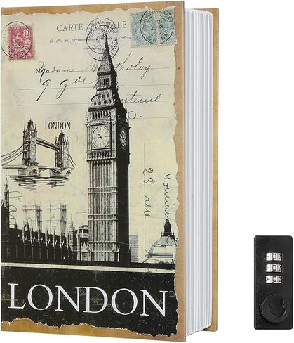 Diversion Book Safe Storage Box,Safe Box with Premium Combination Lock, Portable Book-Safe,Perfect for Home, Travel,Dorm Store Money, Jewelry, Phone and Passport (Egpty) in Saudi Arabia