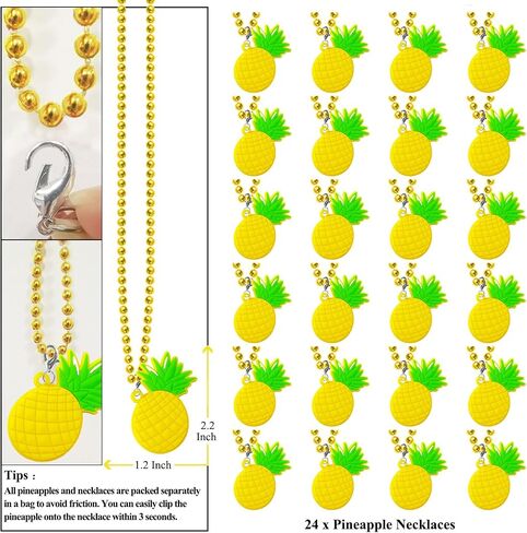 24 Pack Banana Necklace Party Favors for Fruit Themed Baby Shower, Birthday Party Goodie Bag Fillers，School Carnival Rewards, Photography Props, Home Decorations, Classroom Prize in Saudi Arabia