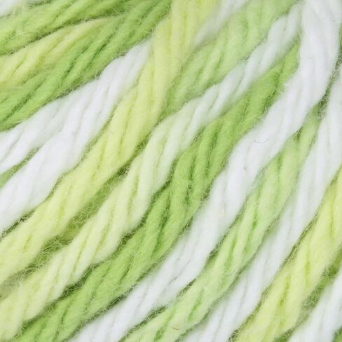 Lily Sugar 'N Cream The Original Ombre Yarn, 2oz, Gauge 4 Medium, 100% Cotton, Key Lime Pie - Machine Wash & Dry in Saudi Arabia