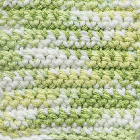 Lily Sugar 'N Cream The Original Ombre Yarn, 2oz, Gauge 4 Medium, 100% Cotton, Key Lime Pie - Machine Wash & Dry in Saudi Arabia