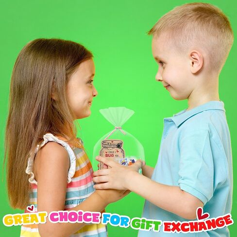 Valentines Day Cards for Kids - 24 Packs Insect Building Blocks with Valentines Day Cards, Valentines Gifts for School, Classroom Exchanges Gifts, Funny Party Favors for Kids, Boys, Girls in Saudi Arabia