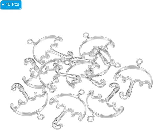 PATIKIL Alloy Open Back Bezel Pendants, Umbrella Shaped Hollow Resin Pendant Frame for DIY Crafts Earrings Necklace Bracelet Making in Kuwait