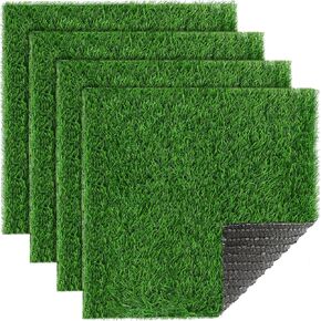 XLX TURF Square Artificial Grass Table Placemats Set of 8, Green Turf Patch Mat Table Centerpiece Decorations for Spring Theme Table Runner Party Birthday Baby Shower Wedding