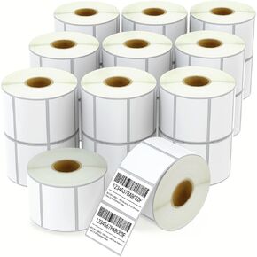 BETCKEY - 3" x 2" (76 mm x 51 mm) Multipurpose & Shipping Labels Compatible with Zebra & Rollo Label Printer,Premium Adhesive & Perforated [6 Rolls, 4500 Labels]
