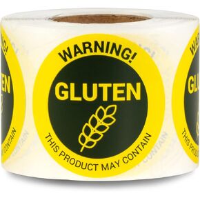 Vegetarian Labels (1.5 inch, Round - 300 Labels) Vegetarian Food Labels for Meat-Free Meals, Dietary Restrictions, Delis, Restaurants, or Dairy-Free Meals