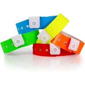 500 WristCo Variety Pack Vinyl Wristbands for Events – Extended Wear, Triple-Layer PVC Construction, Tamper-Proof – Premium Bracelets for Hospital ID, Concert Entry, Party, VIP Identification