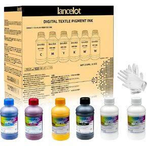 Lancelot Premium DTF Ink 500ML-Vibrant & Durable PET Film Transfer Ink for DTF Printer, Epson Printers Epson ET-8550, XP-15000, L1800, L805, R1390, R2400 for Heat Transfer Printing 500ml(500ml*1,1WH)