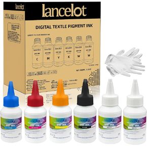Lancelot Premium DTF Ink 500ML-Vibrant & Durable PET Film Transfer Ink for DTF Printer, Epson Printers Epson ET-8550, XP-15000, L1800, L805, R1390, R2400 for Heat Transfer Printing 500ml(500ml*1,1WH)