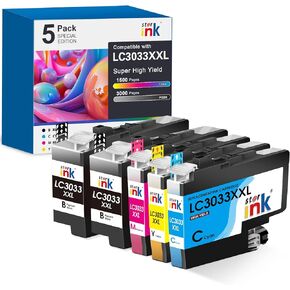 LC3033XXL BK/C/M/Y Ink Cartridges Replacement for Brother LC3033 Ink Cartridges LC3035, LC3033 Ink Cartridges Compatible with Brother MFC-J995DW MFC-J815DW MFC-J805DW Printer(5-Packs)