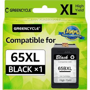 استبدال خرطوشة الحبر المعاد تصنيعها من Greencycle لـ HP 65 65xl متوافقًا مع Envy 5055 5052 Deskjet 2655 3755 2622 2624 3758 3752 3732 3730 3722 3721 Printer (2 Pack ، Tri-Color)