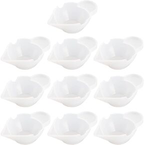 AUEAR, 10 Pack Silicone Mold Cup Dispenser Epoxy Resin Mixing Mini Measuring for Jewelry Making