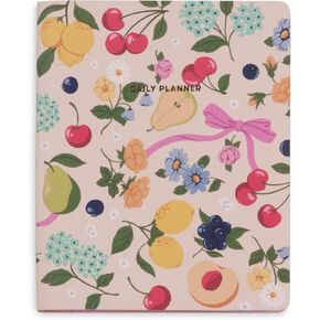 ban.do Undated Daily To Do Planner, Personal Organizer Schedule Planner with Meal Plan and To Do Lists, Flowers and Fruit
