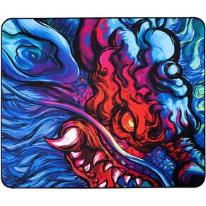 منصات الماوس esptiger blaze v3 (480 × 400 × 4 مم) الحجم القياسي قاعدة مضادة للانزلاق invista cordura surface surface mousepad-تصميم Kirin متعدد الألوان.
