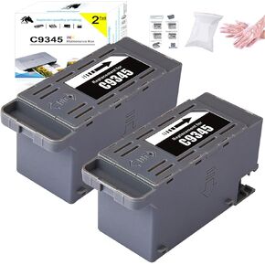 Remanufactured C9345 Ink Maintenance Box C12C934591 for ET 16600 Sublimation Printer and for Workforce Pro WF-7840 WF-7820 ET-8550 ET-8500 ET-16650 ET-5850 EC-C7000 ST-C8000 2 Pack