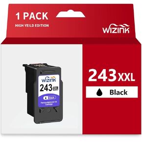 243XXL Ink PG-243 XL Black Ink Cartridge Higher Yield Replacement for Canon Printer PG-243XL XXL with Canon Pixma Mg2522 Mx492 Tr4520 Ts3322 Mx490 Mg2520 Ts202 Tr4500 Ts302 Mg2922 MG2500