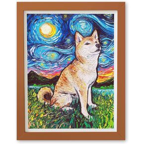 Pintoo Jigsaw Puzzles 1200 Piece for Adults - Aja Trier - Shiba Inu Night Beautiful Plastic Puzzle for Home Decor Zero Dust Easy Storage [H2779]