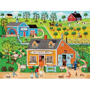 Bits and Pieces - 500 Piece Jigsaw Puzzle for Adults - 18" x 24" - Jessica's Jams and Jellies - 500 pc Colorful Countryside Jigsaw by Joseph Holodook