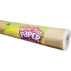Teacher Created Resources Better Than Paper® Bulletin Board Roll, 4' x 12', Parchment, Pack of 4