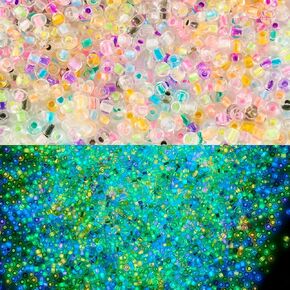 50Pcs Mini Resin Duck Beads Luminous Large Hole Beads Glow in Dark Duck Beads Lovely Duck Animal European Loose Bead for Bracelet Necklace Jewelry Making