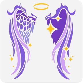 Unicorn Stencil for Painting 11.8 x 11.8 Inch Reusable Plastic Unicorn Template for Painting on Wall Wood Furniture Fabric Canvas, DIY Craft Stencil