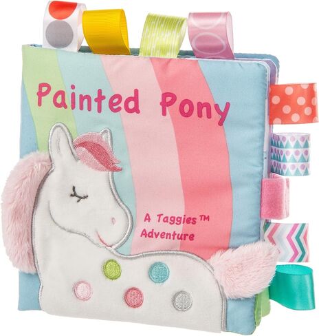 Taggies Embroidered Soft Ring Rattle, Painted Pony, 6-Inches in Kuwait