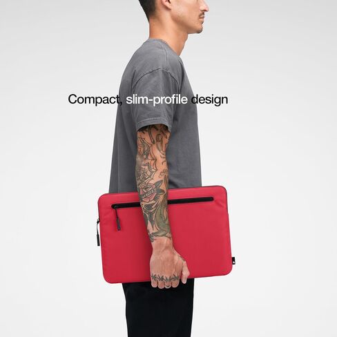 Incase Compact Laptop Sleeve with Flight Nylon - 14" MacBook/Laptop and iPad/Tablet Sleeve, Computer Case and Cover, Lightweight, Weather-Resistant with Pocket - Aged Pink in Saudi Arabia
