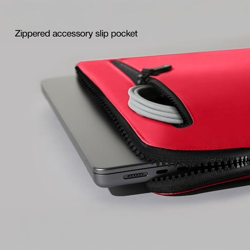 Incase Compact Laptop Sleeve with Flight Nylon - 14" MacBook/Laptop and iPad/Tablet Sleeve, Computer Case and Cover, Lightweight, Weather-Resistant with Pocket - Aged Pink in Saudi Arabia