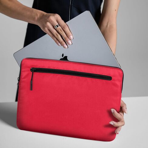 Incase Compact Laptop Sleeve with Flight Nylon - 14" MacBook/Laptop and iPad/Tablet Sleeve, Computer Case and Cover, Lightweight, Weather-Resistant with Pocket - Aged Pink in Saudi Arabia