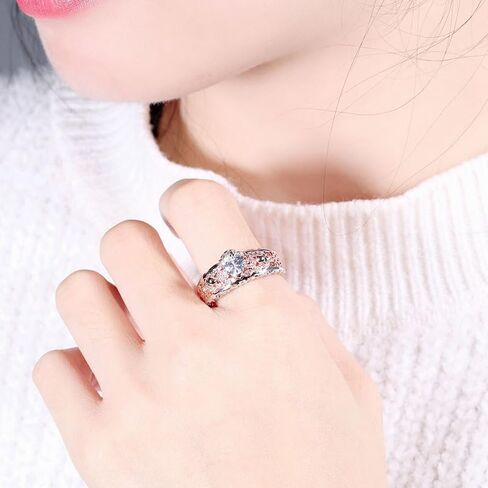 Black Gold Plated Women's Men's Antique Gothic Skull Ring Retro Oxidized Finished Round Cut Created Black Spinel Engagement Wedding Vintage Skeleton Bone Band for Mom Lover 9# in Saudi Arabia
