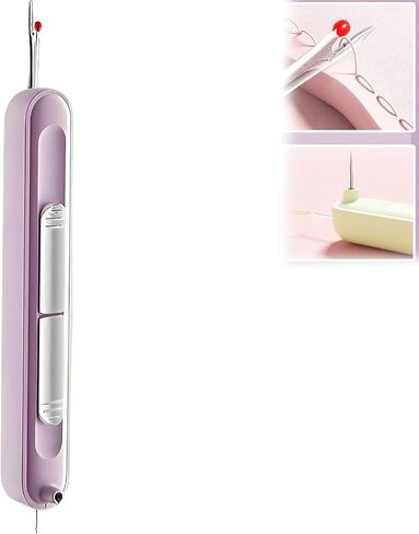 2 in 1 Needle Threader Seam Ripper: Upgraded Automatic Sewing Machine Opening Machine Quilting Supplies Sewing Kit Rapid Sewing Machine Circular Sewing Machine (Purple) in Saudi Arabia