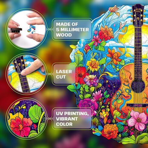 ESC WELT Wooden Eye Puzzle 300 Pieces - Captivating Mind Entertainment for Teens and Adults - Fun and Environmentally Friendly Toy - Challenging Jigsaw Game - Wooden Puzzle in Kuwait
