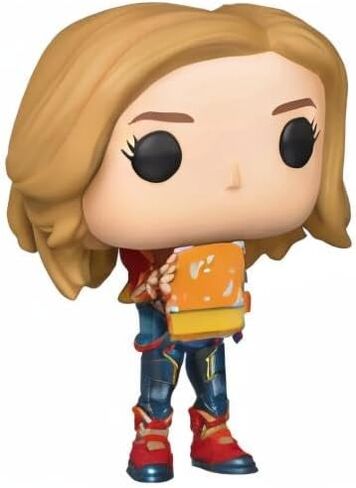 Funko Pop! Marvel: Captain Marvel - Captain Marvel Holding Lunchbox, Multicolor, us one-Size in Saudi Arabia