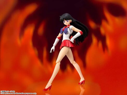 TAMASHII NATIONS S.H. Figuarts Sailor Moon Sailor Mars Animation Color Edition (Resale Version), Approx. 5.5 inches (140 mm), PVC & ABS Pre-Painted Action Figure in Saudi Arabia