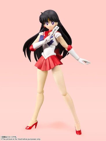 TAMASHII NATIONS S.H. Figuarts Sailor Moon Sailor Mars Animation Color Edition (Resale Version), Approx. 5.5 inches (140 mm), PVC & ABS Pre-Painted Action Figure in Saudi Arabia