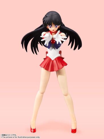 TAMASHII NATIONS S.H. Figuarts Sailor Moon Sailor Mars Animation Color Edition (Resale Version), Approx. 5.5 inches (140 mm), PVC & ABS Pre-Painted Action Figure in Saudi Arabia