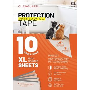 CLAWGUARD Bundle Pack Dog & Cat Furniture Protector Pack: Single Sided XL Roll Dog Scratch Protection Tape, Double Sided XL Roll Cat Training Tape
