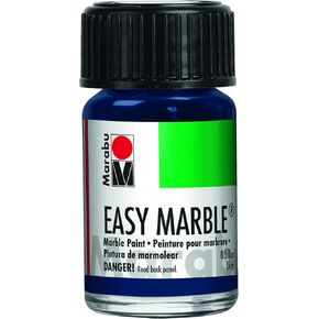 Marabu Easy Marble Paint - Night Blue - كشف أسرار وعجائب الكون مع هذا اللون السماوي العميق - 15 مل