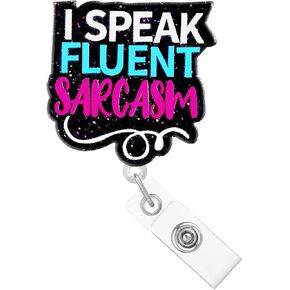 Funny Badge Reel Retractable Clip Nurse Nursing I Match Energic So You Decide How We Badge Reels Holder for Nurses RN CNA Glitter Acrylic Badge Clips Medical Doctor Hospital Accessories