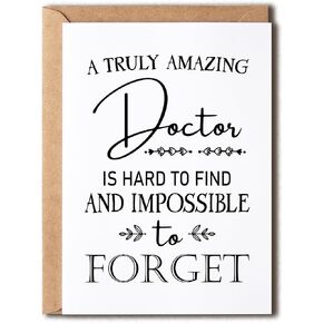 EruditeGifts Funny Appreciation Card - Thank You Card For Doctors - Hilarious Birthday Card - Gift Card For Doctor Him Her