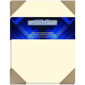 100 Natural Smooth Card Stock Sheets Paper - 8.5 X 11 Inches Standard Letter|Flyer Size - 80# (80 lb/Pound) Cover Weight - Quality Paper - Smooth Finish