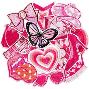 16 Pcs Boho Sun Iron on Patches First Trip Around The Sun Sew on Repair Embroidered Applique Retro Bohemian Hippie Aesthetic Rainbow Muted Sunrise DIY Crafts Gifts for Clothing Backpack Hat
