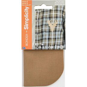 Bondex Iron-On Twill Patches 5"X7" 2/Pkg - Beige
