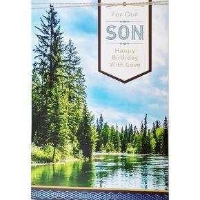 Greeting Card For Our Son Happy Birthday From Parents - At Least One Special Moment When You Look Around and Know In Your Heart How Much You Matter To Your Family