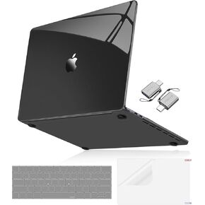 MOSISO Compatible with MacBook Pro 13 inch Case M2 2025-2016 A2338 M1 A2251 A2289 A2159 A1989 A1708 A1706, Surpass Natural Beauty Plastic Hard Shell&Keyboard Cover&Screen Film&Type C, Crystal Midnight