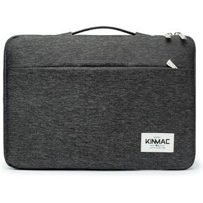 Kinmac 360° Protective Water Resistant Laptop Sleeve case Bag with Handle for MacBook Pro 14 inch and Microsoft Surface Laptop 13.5 inch, and 14 inch Laptop (Wine Red)