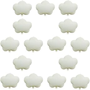 6PCS Cloud Balloons Foil Mylar Smile Cloud Balloons for Baby Shower and Birthday Party Decorations Supplies